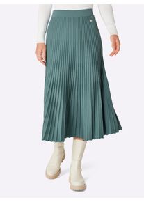 CREATION L PREMIUM Damen Strickrock aus reiner Merino-Wolle in jade ,Größe 48, Witt, 100% Schurwolle