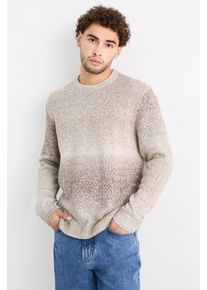 C&Amp;A Sweter-ze wzorem, Beżowy, Rozmiar: L