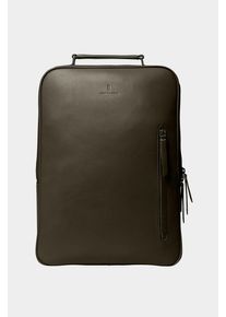 Minimalist Backpack - Khaki - Kaktusleder wegański, wodoodporny, kieszeń na laptopa 13"-17, Multi-Pocket Business Rucksack - Lilienthal Berlin