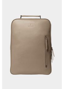 Minimalist Backpack - Jasnobrązowy - Kaktusleder wegański, wodoodporny, kieszeń na laptopa 13"-17, Multi-Pocket Business Rucksack - Lilienthal Berlin