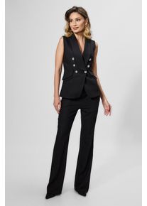 Costum elegant format din vesta si pantaloni Tavio Negru