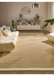 benuta Pure Tapis de laine Laura Marron 120x170 cm - Tapis en fibres naturelles