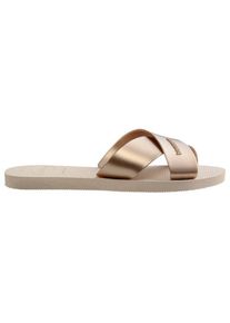 Havaianas Women's Aqua Metallic Sandals Women (41/42, sand)