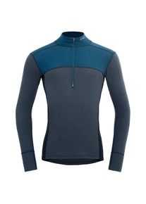 DEVOLD Lauparen Merino 190 Zip Neck Merino-ondergoed Heren (XL |blauw)