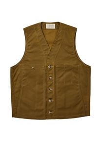 Filson Oil Tin Cloth Vest Windstopper Heren (XL |bruin)