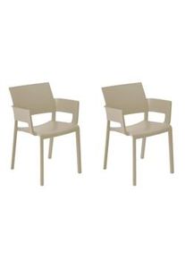 Resol FIONA Set 2 Silla Con Brazos Interior, Exterior Arena