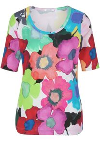 efixelle - Shirt met ronde hals, multicolour, Maat 38, katoen