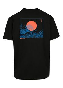 F4NT4STIC T-Shirt 'Kanagawa Welle Blue' Homme noir taille XXL