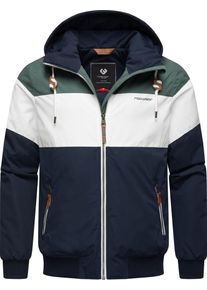 Ragwear Funktionsjacke Herren blau / grün / weiß Größe S