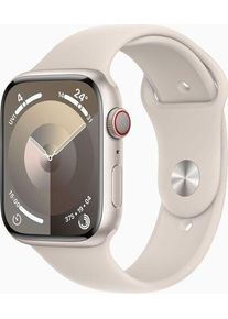 Apple Watch Series 9 Aluminum 45 mm (2023) | GPS | Starlight | Sport Band Starlight M/L