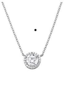 Dames Hanger met ketting in zilver 925 ,maat 0, WITT,