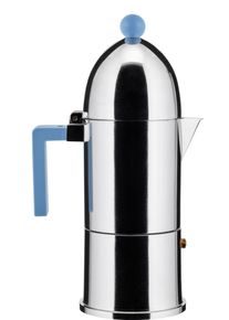 La Cupola 9095/6AZFM Cafetière espresso bleu clair Alessi