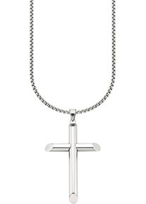 Bruno Banani Kette mit Anhänger »Schmuck Geschenk Halsschmuck Halskette mit Anhänger grosses Kreuz«