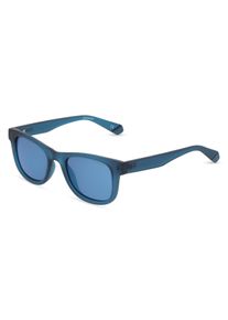 Polaroid PLD 8009/N/NEW | Kinder-Sonnenbrille | Eckig | Fassung: Kunststoff Polarisierend Blau | Glasfarbe: Blau