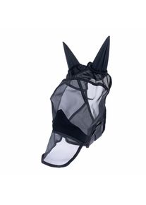 Nomad Tales masque anti-mouches avec oreilles & Protège-nuque Classic, noir cob cheval