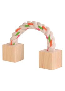 Cuerda con tacos de madera 20cm aprox. Trixie para roedores