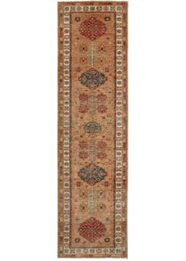 Kazak Oriental rug 80 x 300 Brown (Pakistan) Hand Knotted