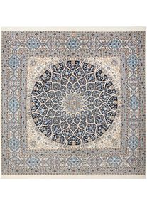 Nain Persian rug 210 x 200 Blue (Iran) Hand Knotted