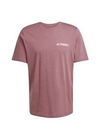 adidas terrex Graphic Mountain T-Shirt T-shirt Heren (XXL |roze/bruin)