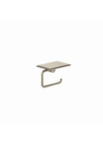 Kludi VELA R Toilettenpapierhalter 58971N5 mit Ablage Stainless Brushed Nickel PVD