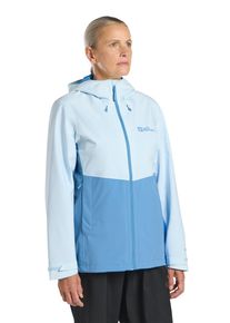 Jack Wolfskin Damska kurtka przeciwdeszczowa Weiltal 2L Jacket Women XS ice blue