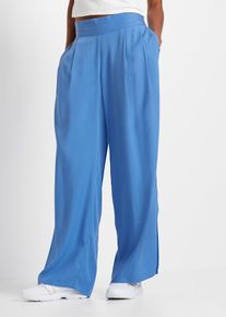 Pantalon palazzo en Lyocell - bleu - taille 42 - bonprix