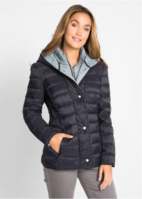 Doudoune style 2-en-1 - noir - taille 36 - plumes - bonprix