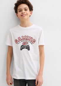 Lot de 2 t-shirts 100% coton - blanc - taille 152/158 - 100% coton - bonprix
