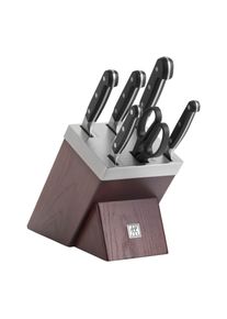 Zwilling Pro 7-pcs, Bloc de couteaux, Brun