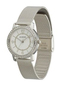 Guess Dames Analoog horloge 'Melody' zilver / wit One Size