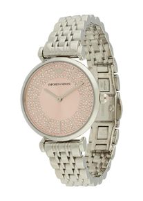 Emporio Armani Dames Analoog horloge rosé / zilver / transparant One Size