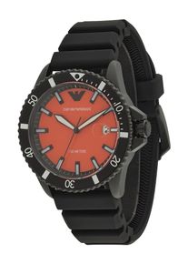 Emporio Armani Heren Analoog horloge rood / zwart One Size