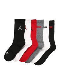 Jordan Sokken grijs gemêleerd / rood / zwart / wit 23.5-27