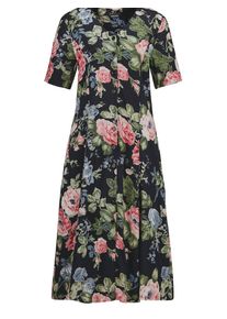 GOLDNER Blusenkleid Damen marine / grün / pink Größe 19