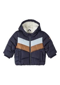 name it Winterjas 'Marcos' saffier / lichtblauw / bruin / wit 56