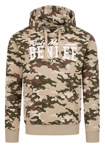 BEN LEE Benlee Sportsweatshirt ' CARLYN ' Herren braun / grün / weiß Größe XXXL