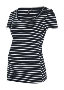 Vero Moda Maternity Dames Shirt 'VMMSEA' navy / wit M