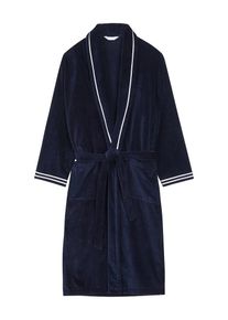 HOM Heren Badjas lang ' Estaque ' donkerblauw S