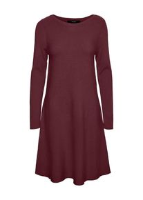 Vero Moda Curve Dames Gebreide jurk 'NANCY' bordeaux M-L