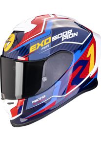 Scorpion EXO-R1 Evo Air Coup, casco integrale , colore: Blu/Rosso/Giallo , dimensione: XL