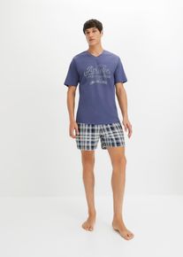 Pigiama estivo in cotone - Blu - Taglia 48/50 (M) - bonprix