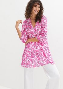 Tunica lunga in puro cotone - Bianco - Taglia 52 - bonprix