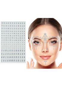 Diamantes de imitación para lazo facial 10x20 cm