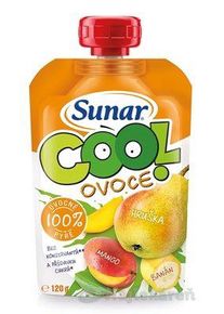 Sunar COOL ovocie Hruška, Banán, Mango, 120g