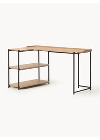Westwing Collection Rohový písací stôl z jaseňového dreva Renee