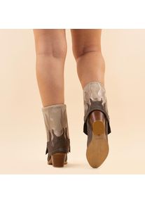 DWRS Label Laarzen 78 barbados stone elefante dames leer