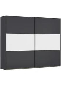 Rauch Möbel Schwebetürenschrank , Grau, Weiß , Metall , 3 Fächer , 261x210x59 cm , Blauer Engel, Goldenes M, Made in Germany , in verschiedenen Größen erhältlich , Schlafzimmer, Komplette Schlafzimmer und Serien, Schlafzimmerserien