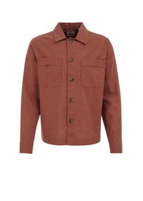 WE Fashion, Mænd, Skjorte, Rustbrun, Størrelse XXXL