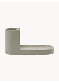Meraki Organizador de lava-loiça artesanal MKDatura Cinzento Grés L 26 x Alt 13 cm