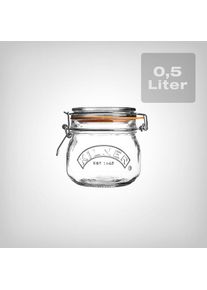 Kilner Weckglas 500ml mit B&uuml;gelverschluss | Luftdicht f&uuml;r Kr&auml;uter und Ernte